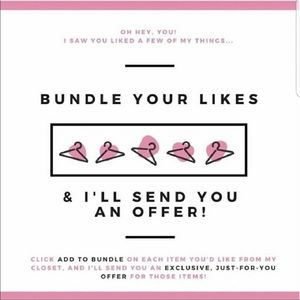 LIKE AND BUNDLE!!